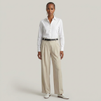 Women’s High Waist Wide Leg Trousers - Smart Casual Tailored Office Pants