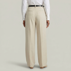 Women’s High Waist Wide Leg Trousers - Smart Casual Tailored Office Pants