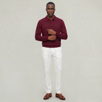 Men’s Polo Sweater - Long Sleeve Regular Fit
