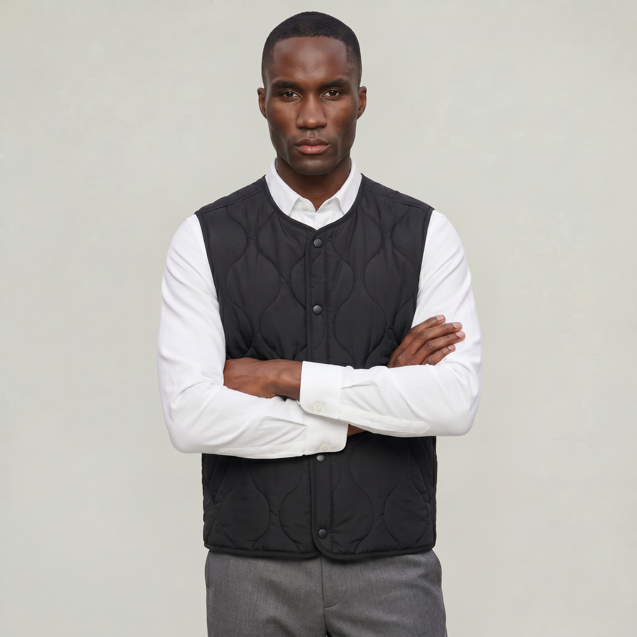 Men’s Quilted Padded Vest - Lightweight Regular Fit