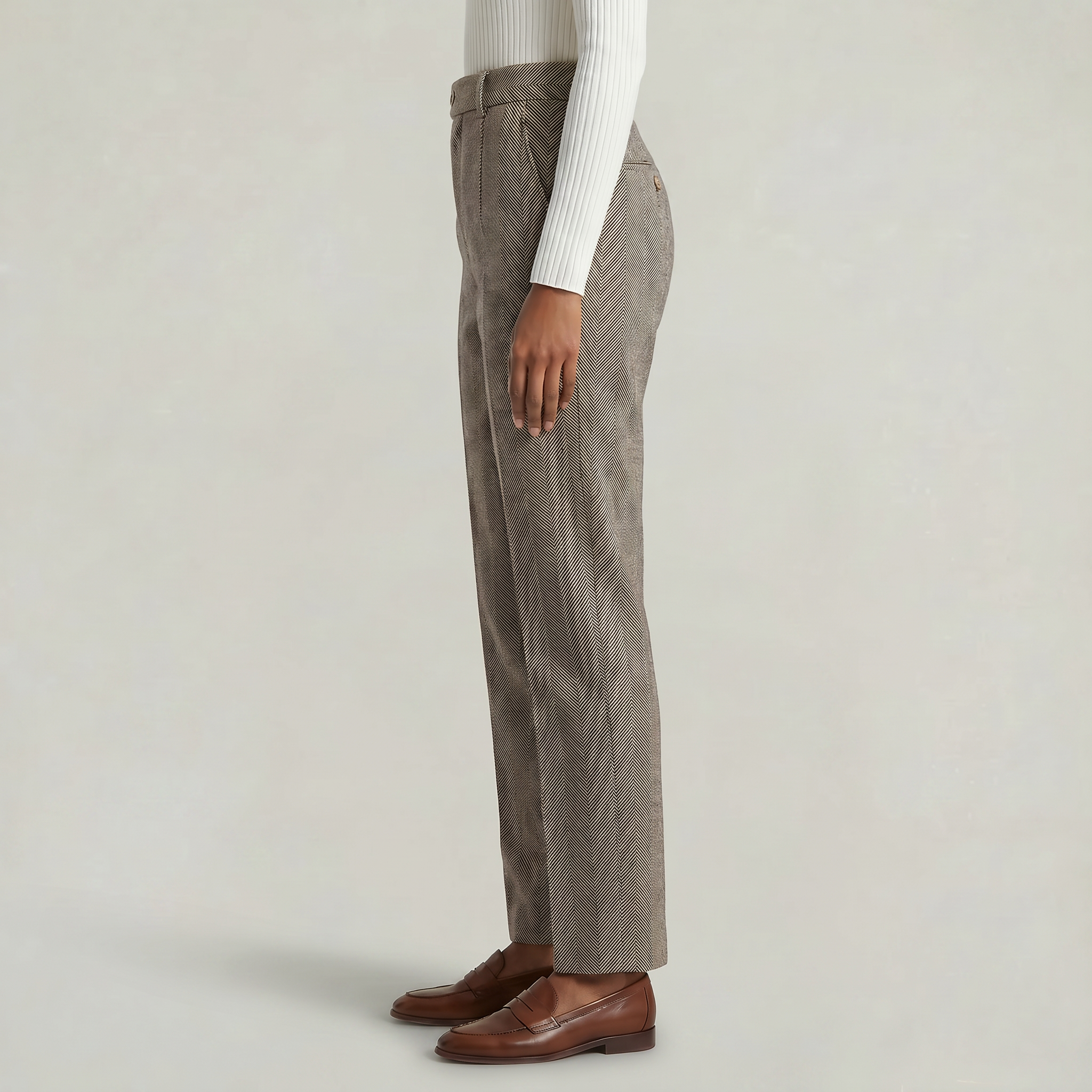 Women’s High Waist Suit Pants - Casual Harem Pencil Office Trousers