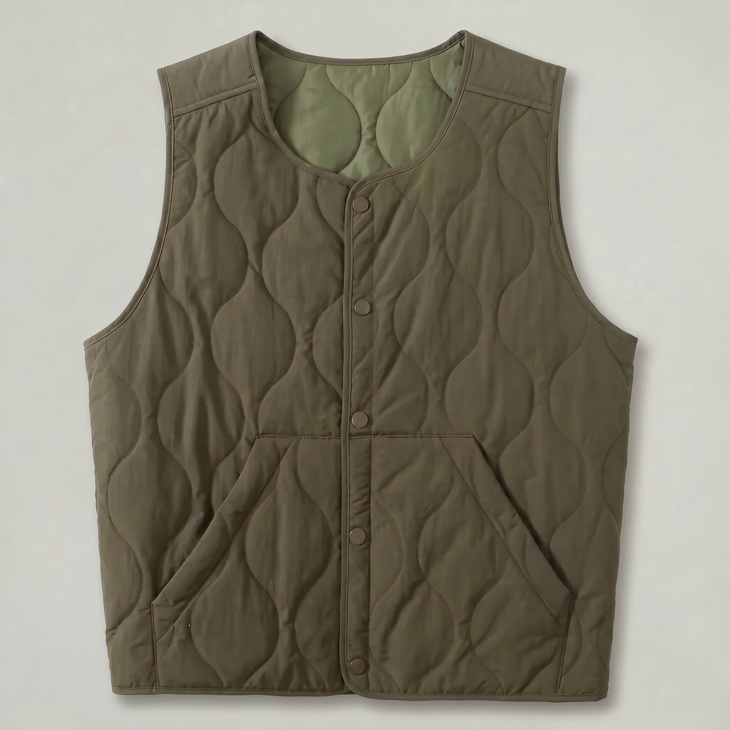 Men’s Quilted Padded Vest - Lightweight Regular Fit