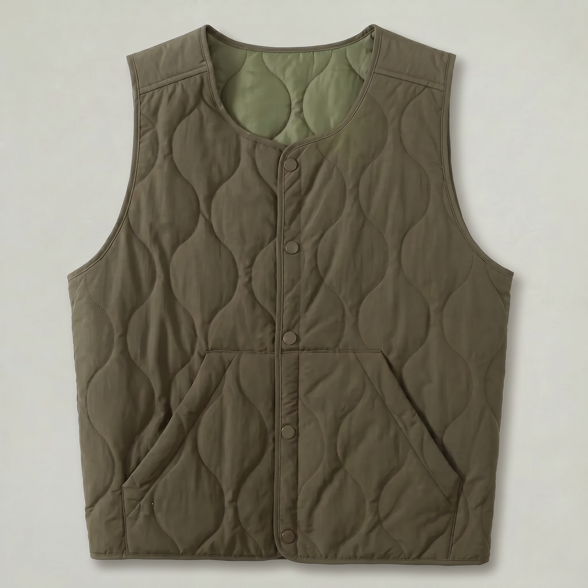 Men’s Quilted Padded Vest - Lightweight Regular Fit