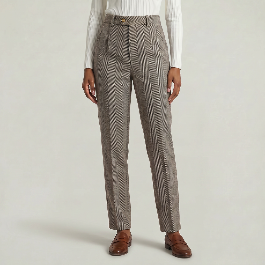 Women’s High Waist Suit Pants - Casual Harem Pencil Office Trousers