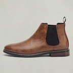 Men’s Leather Chelsea Boots - Classic Slip-On Ankle Fit