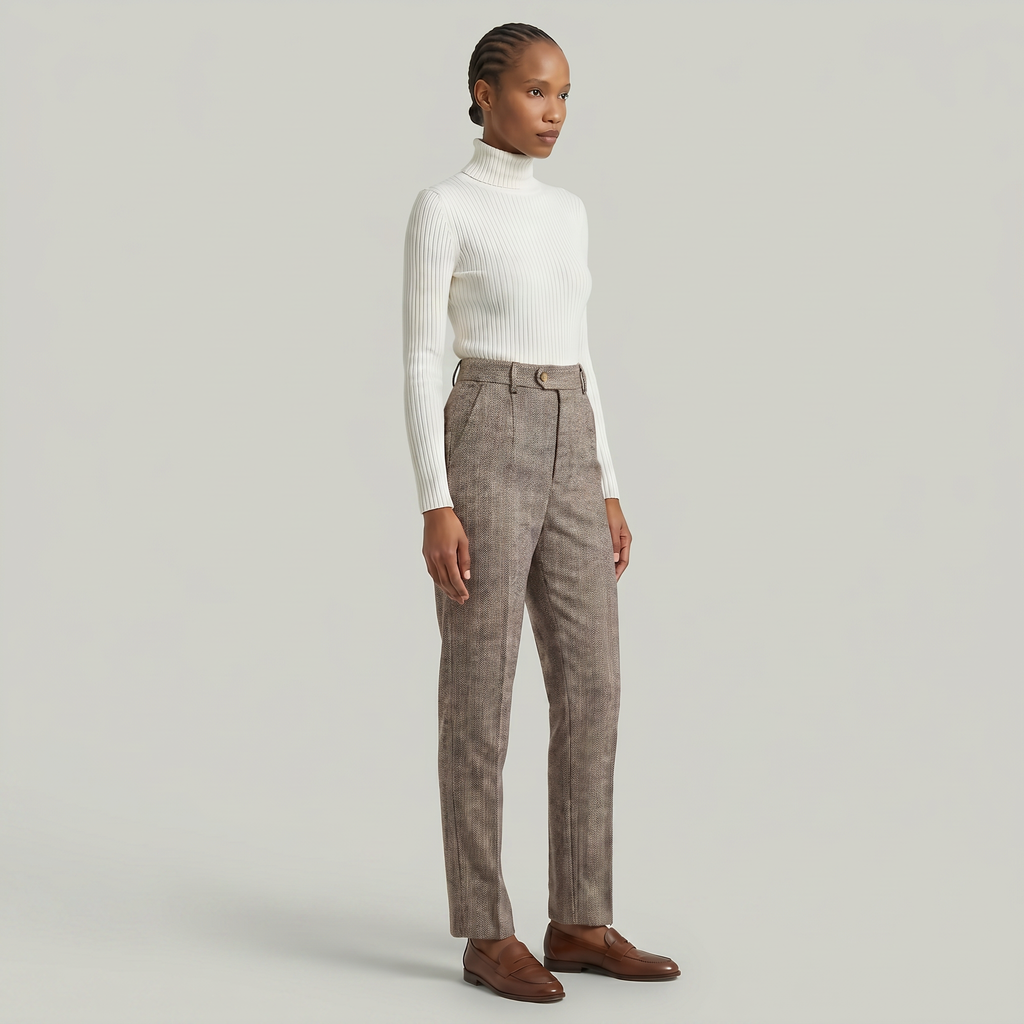 Women’s High Waist Suit Pants - Casual Harem Pencil Office Trousers