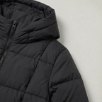 Women’s Quilted Puffer Coat - Long Hooded Regular Fit