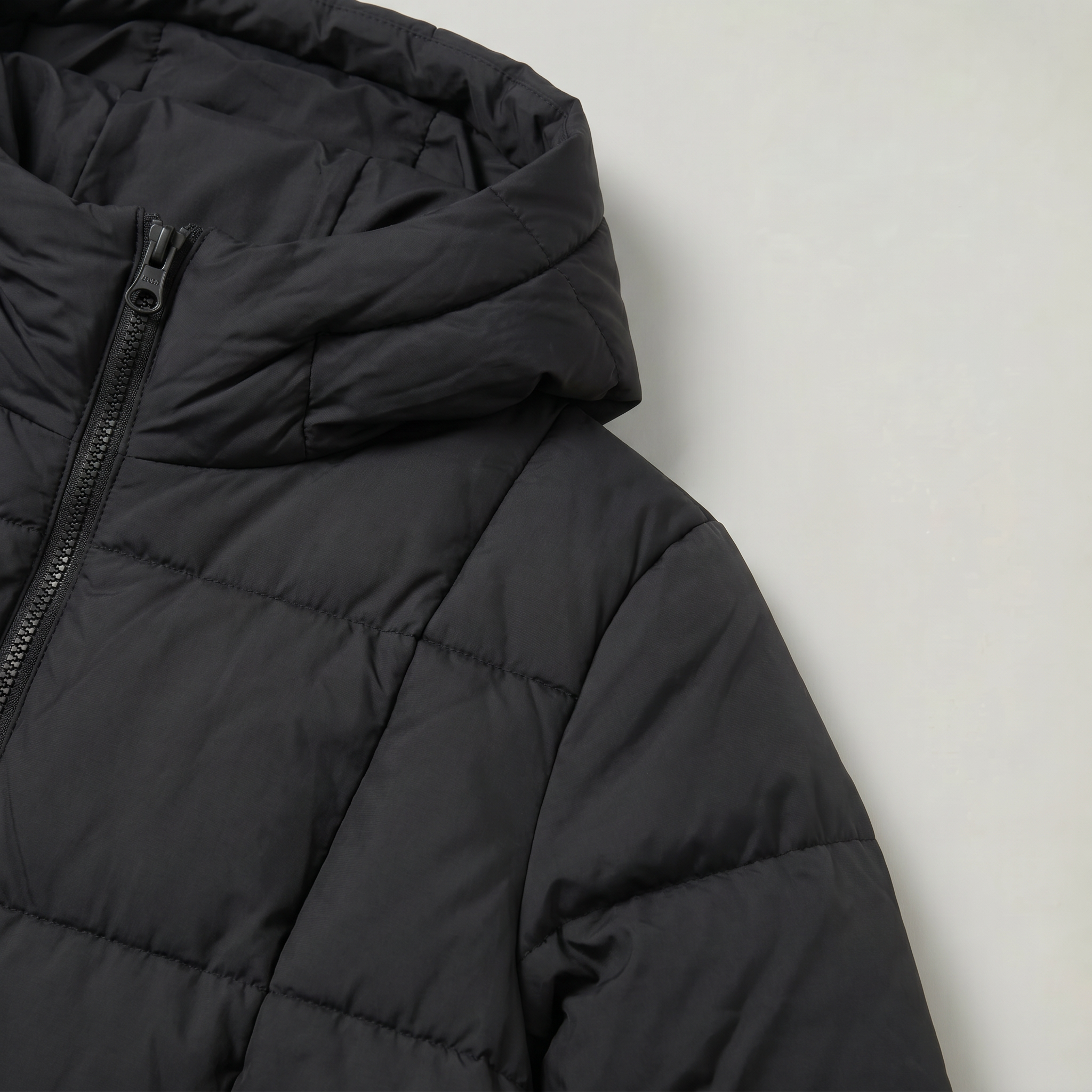 Women’s Quilted Puffer Coat - Long Hooded Regular Fit