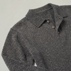 Men’s Long Sleeve Knit Polo - Collared Quarter Zip Sweater