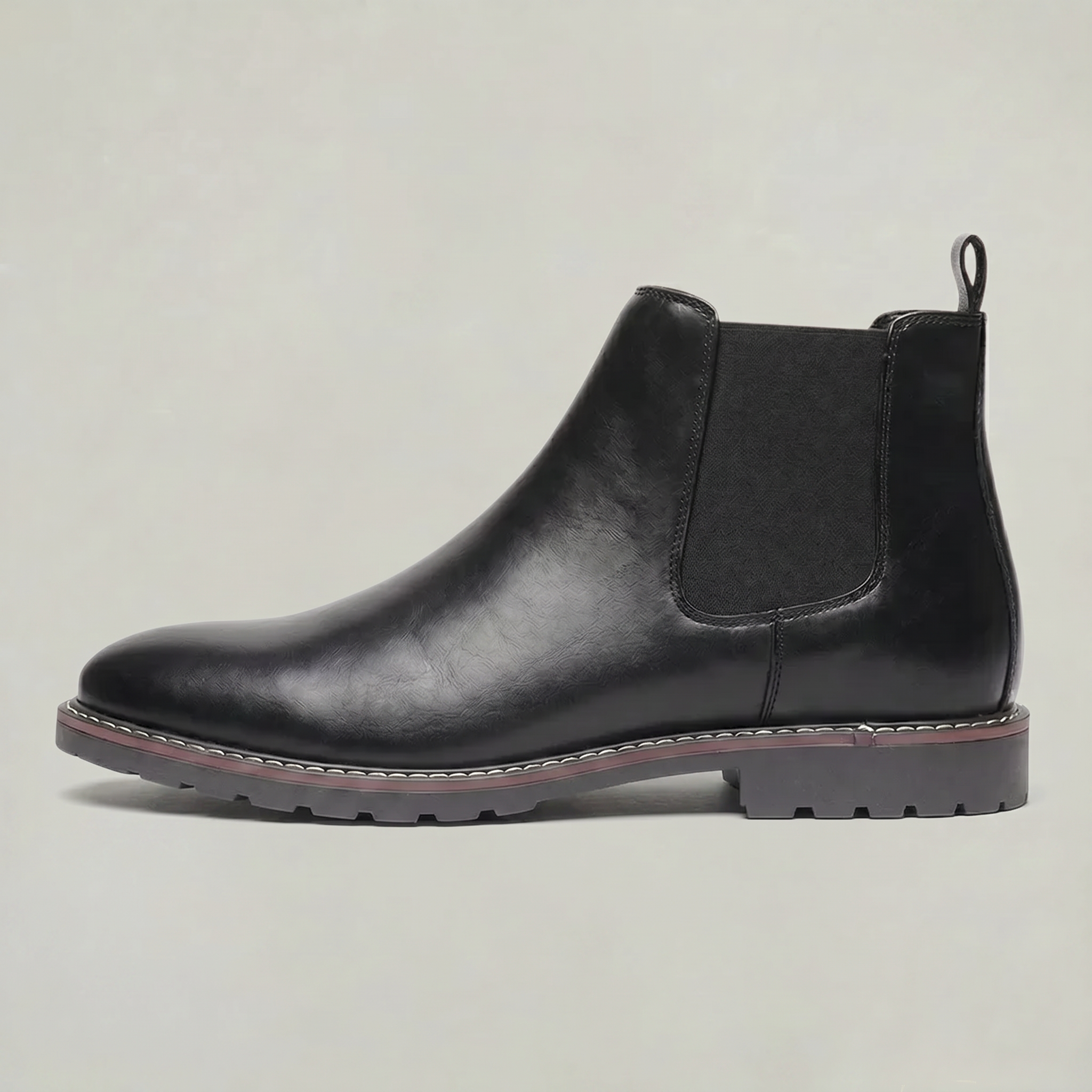 Men’s Leather Chelsea Boots - Classic Slip-On Ankle Fit