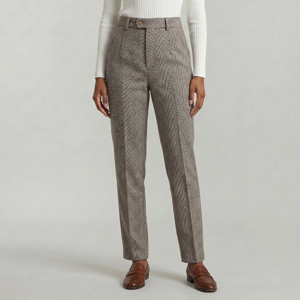 Women’s High Waist Suit Pants - Casual Harem Pencil Office Trousers