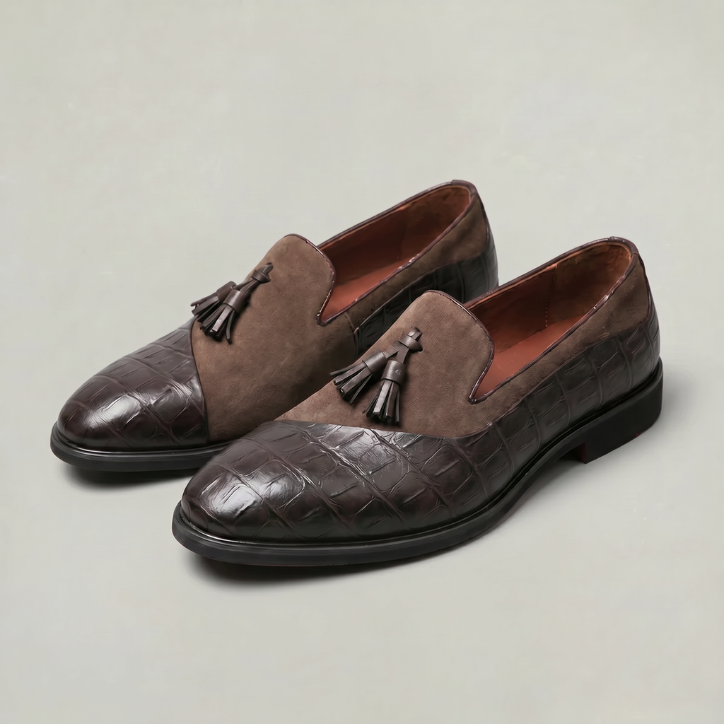 Men’s Tassel Loafers - Smart Casual Slip On Dress Shoes