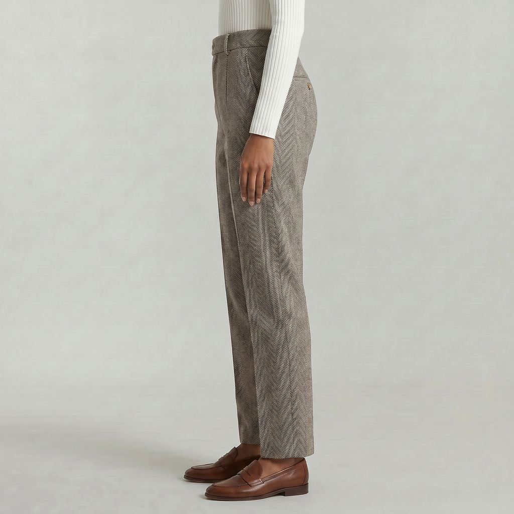 Women’s High Waist Suit Pants - Casual Harem Pencil Office Trousers