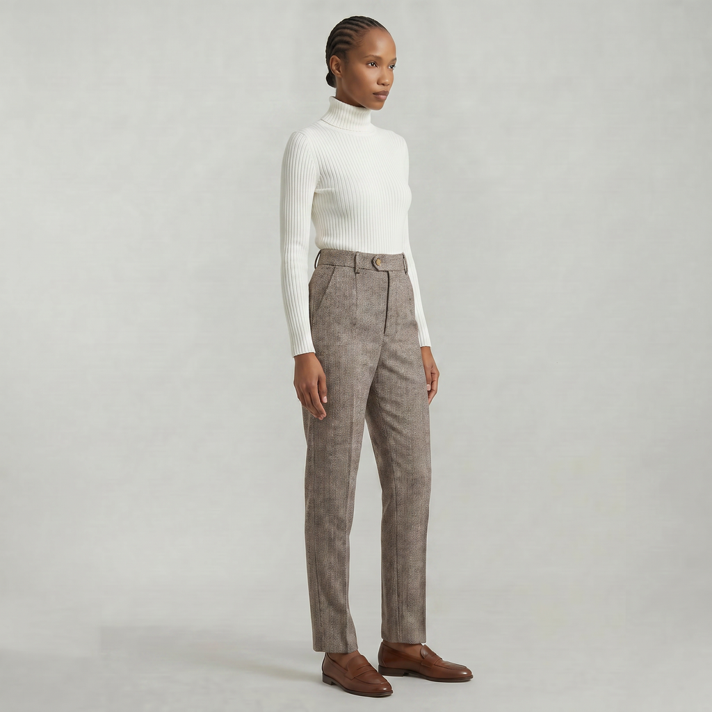 Women’s High Waist Suit Pants - Casual Harem Pencil Office Trousers