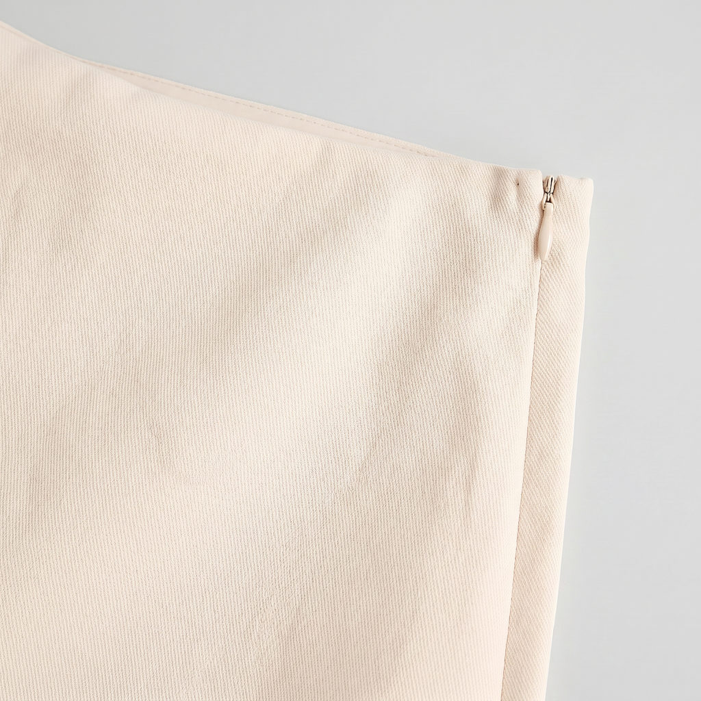 Women’s Solid Skort - High Waist Side Zipper Mini Shorts Skirt