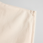 Women’s Solid Skort - High Waist Side Zipper Mini Shorts Skirt