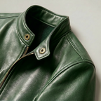 Men's Faux Leather Biker Jacket - Slim Fit Moto Racer Zip Up Jacket