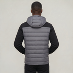 Men’s Quilted Puffer Jacket - Hooded Zip-Up Regular Fit