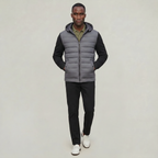Men’s Quilted Puffer Jacket - Hooded Zip-Up Regular Fit