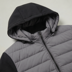 Men’s Quilted Puffer Jacket - Hooded Zip-Up Regular Fit