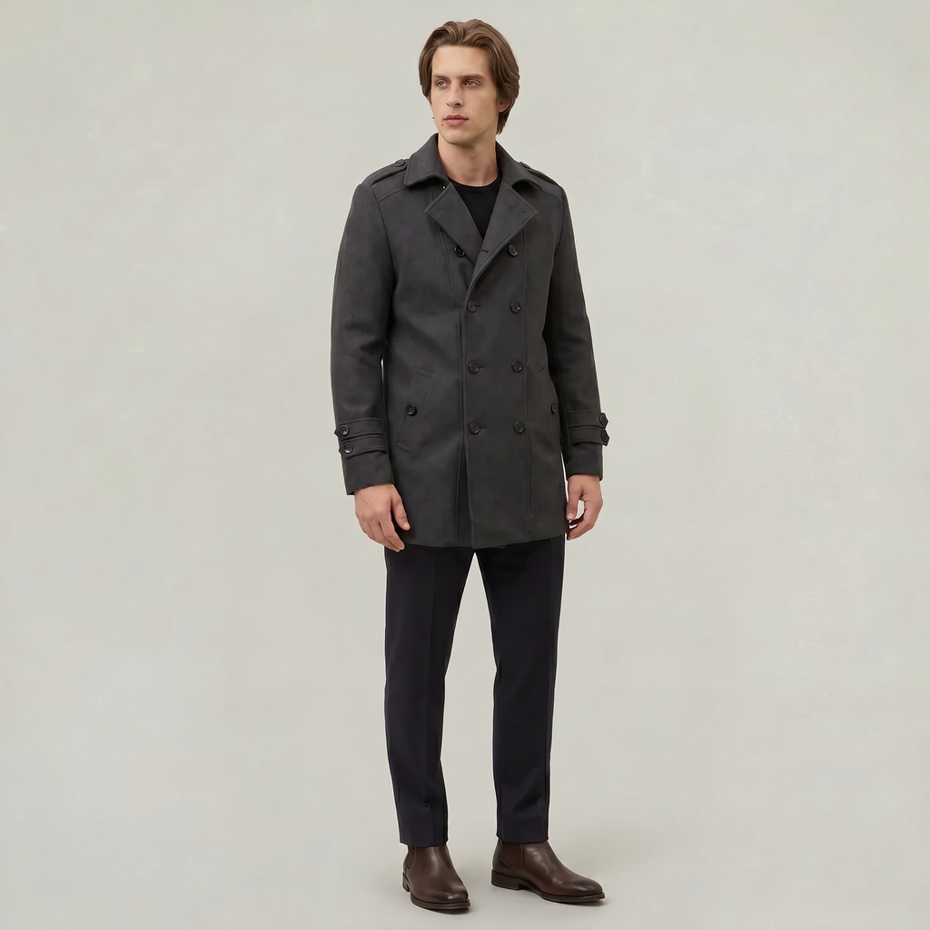 Men’s Lightweight Buttoned Autumn Coat