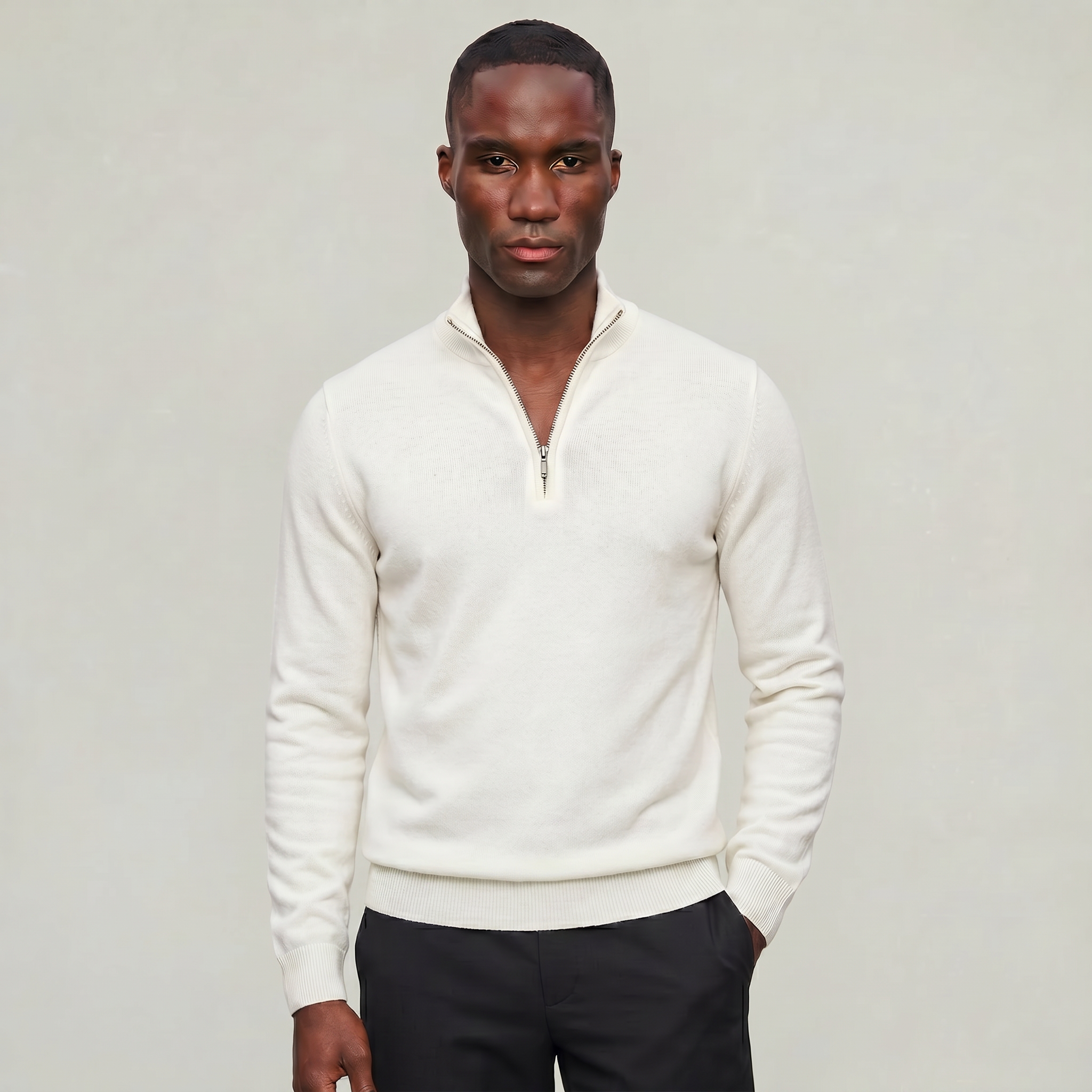 Men’s Half Zip Knit Sweater