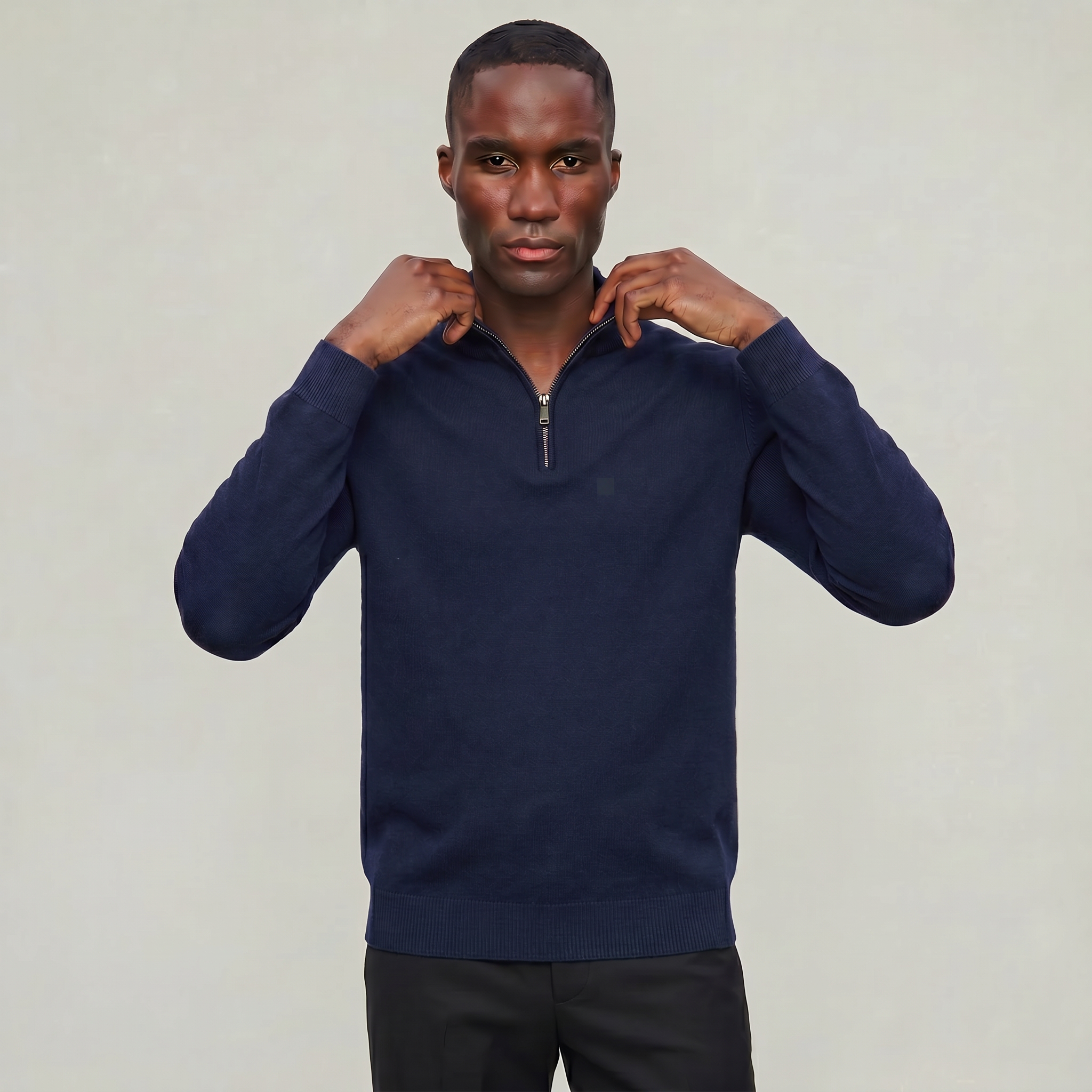 Men’s Half Zip Knit Sweater