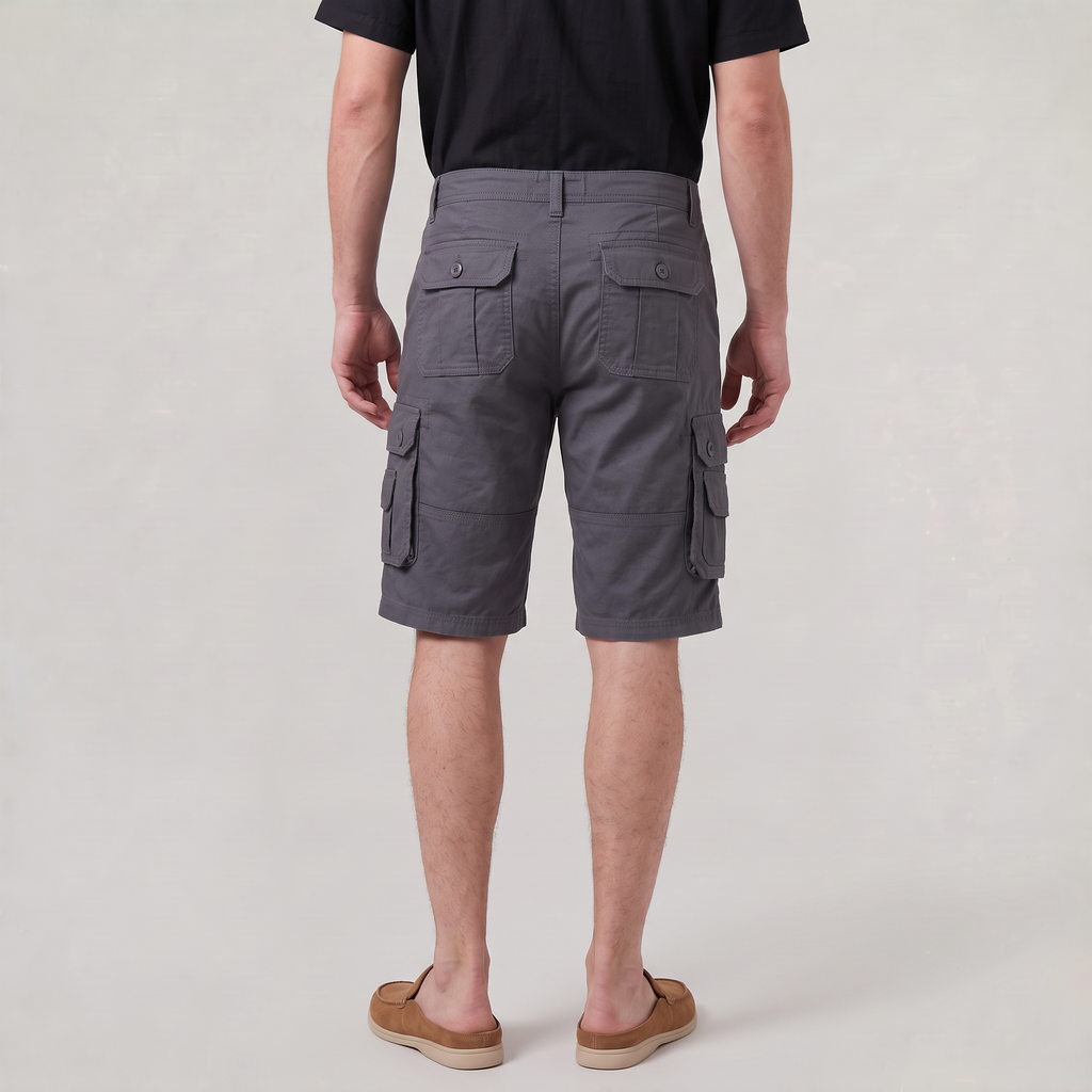 Men’s Cotton Cargo Shorts Bermuda Fit