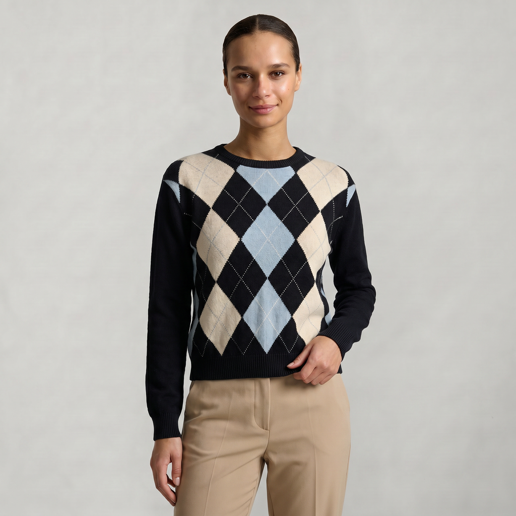 Women’s Crew Neck Sweater - Long Sleeve Regular Fit