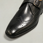 Men’s Wingtip Monk Strap Buckle Shoes