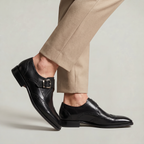 Men’s Wingtip Monk Strap Buckle Shoes