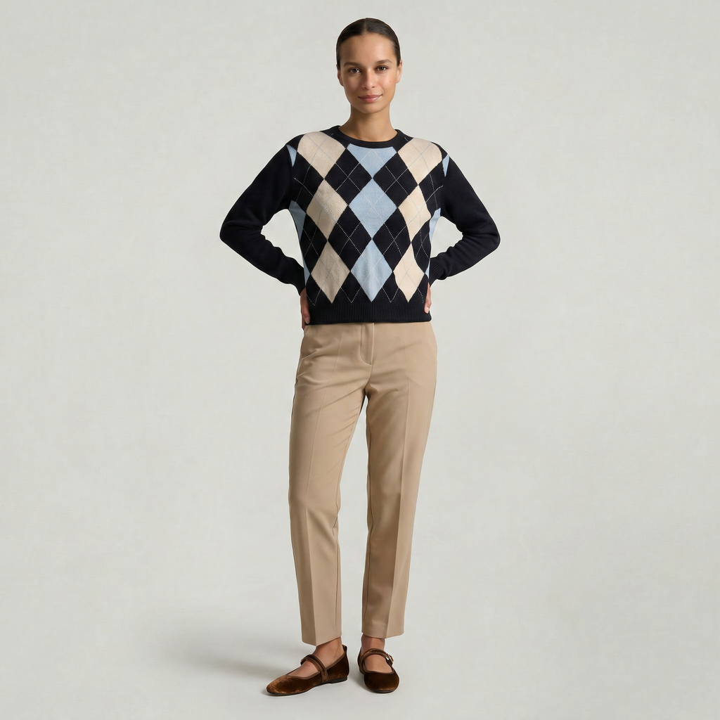 Women’s Crew Neck Sweater - Long Sleeve Regular Fit