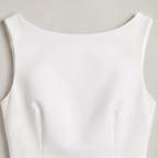 Women’s Mini Dress Boat Neck Tailored Fit