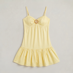 Women’s Ruched Bust Spaghetti Strap Mini Dress
