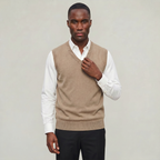 Men's Knit Spencer Vest – Sleeveless V-Neck Jumper