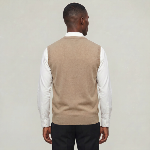 Men's Knit Spencer Vest – Sleeveless V-Neck Jumper