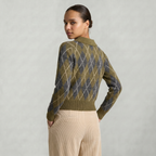 Women’s Knit Polo Sweater - Long Sleeve Regular Fit