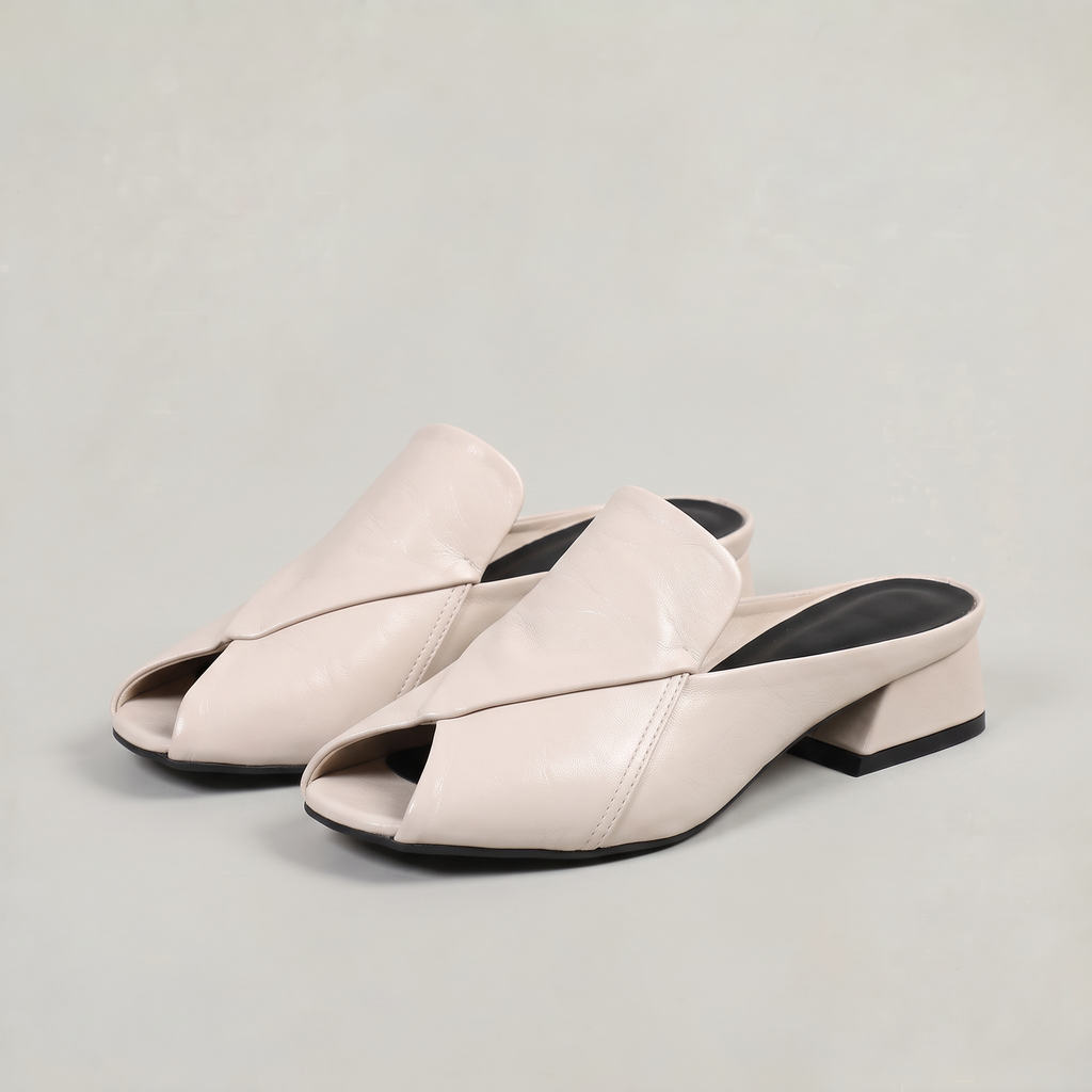 Women’s Peep Toe Mule Heels