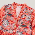 Women’s Floral Tiered Midi Dress