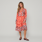 Women’s Floral Tiered Midi Dress