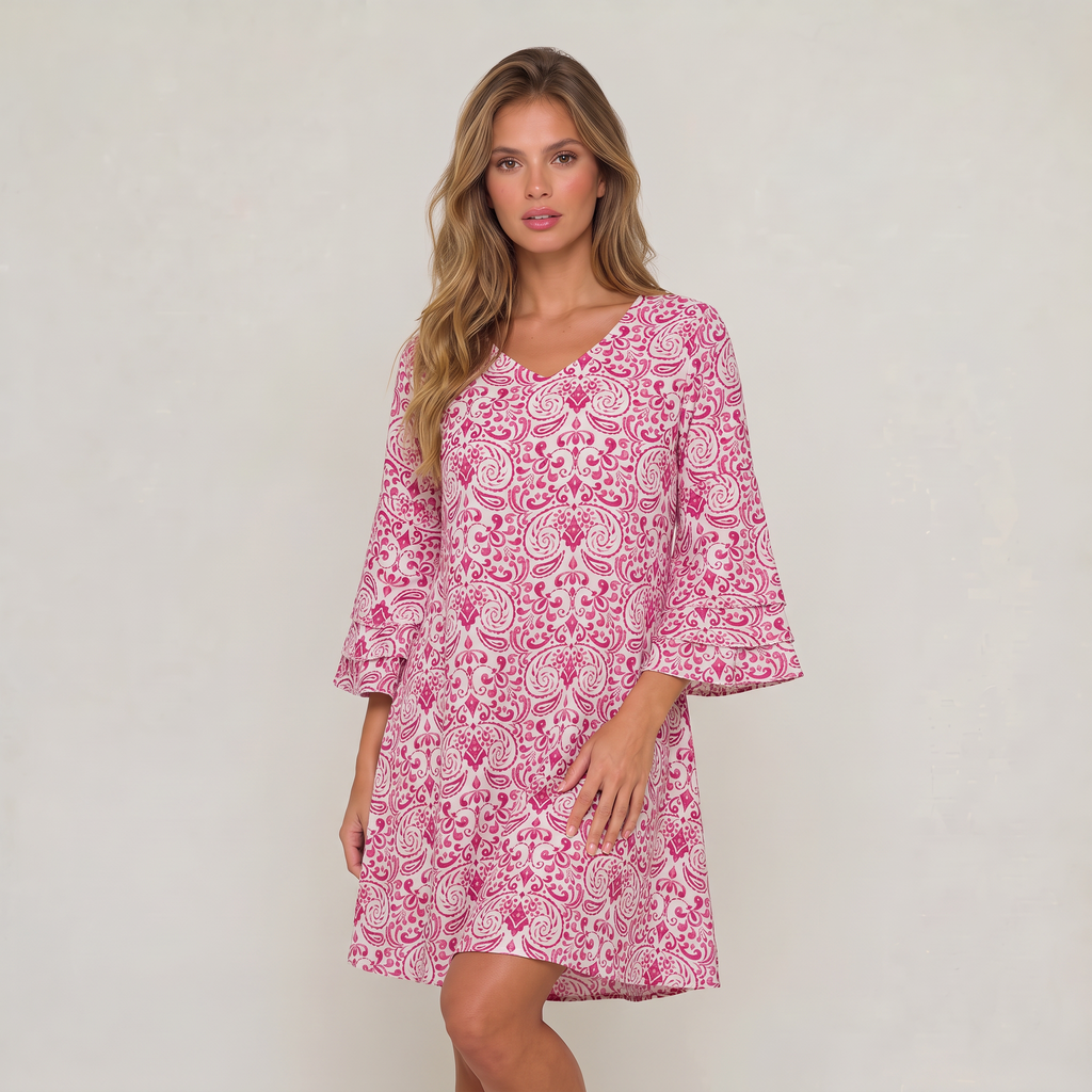Women’s Floral V-Neck Mini Dress