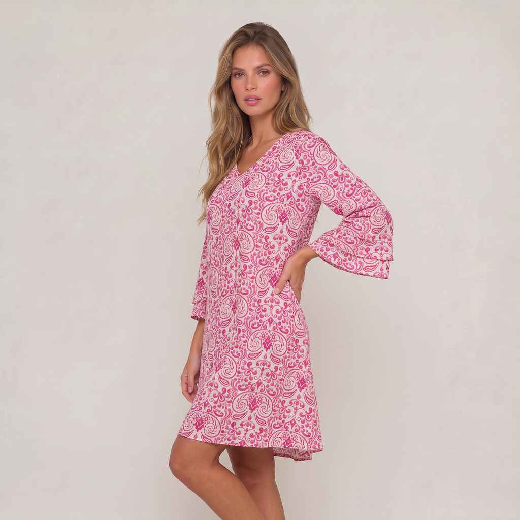 Women’s Floral V-Neck Mini Dress