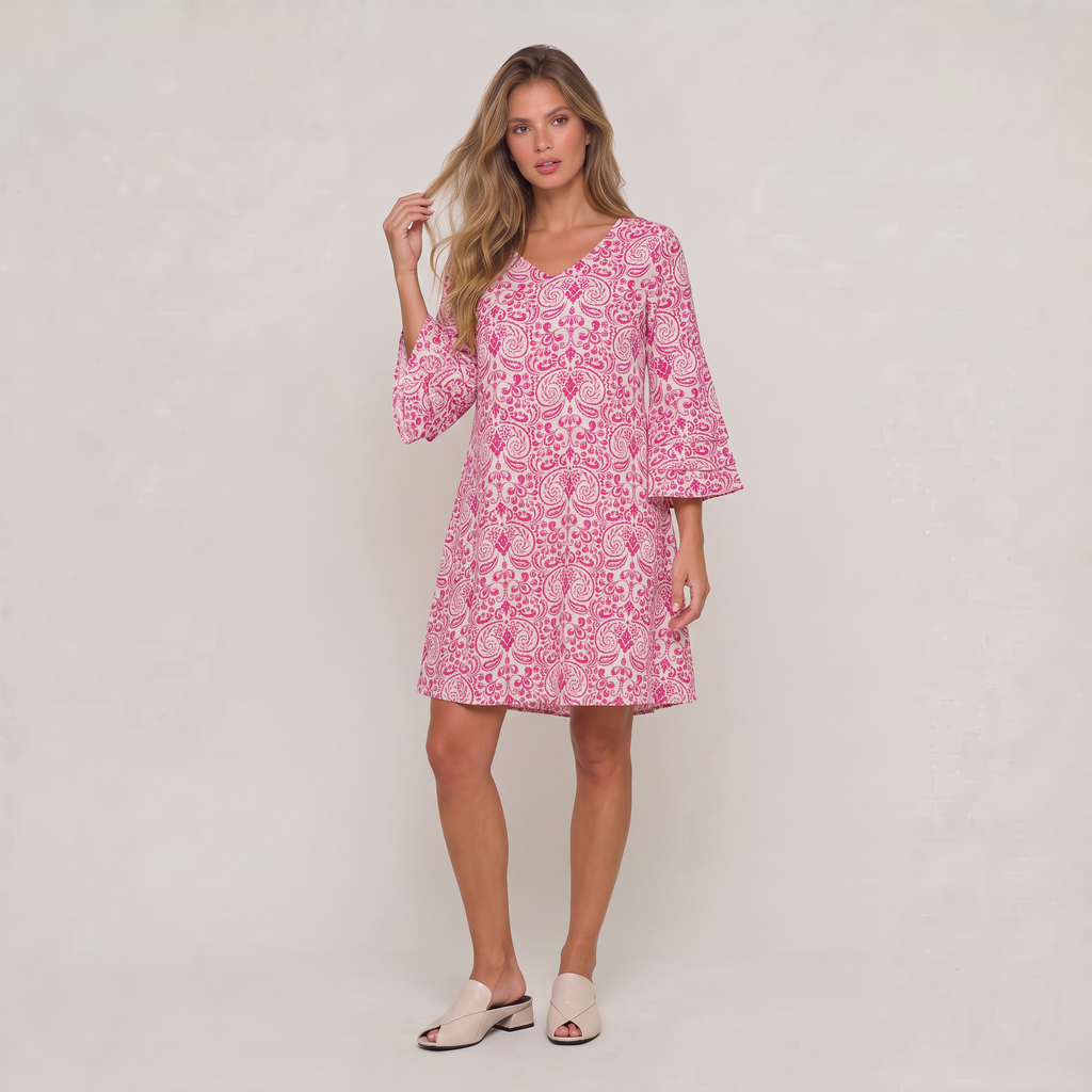 Women’s Floral V-Neck Mini Dress
