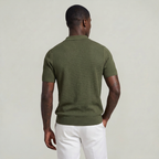 Men’s Knit Polo Shirt Open Collar