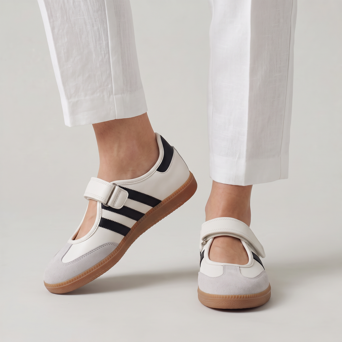 Women’s Sneakerina Shoes Mary Jane Strap Gum Sole