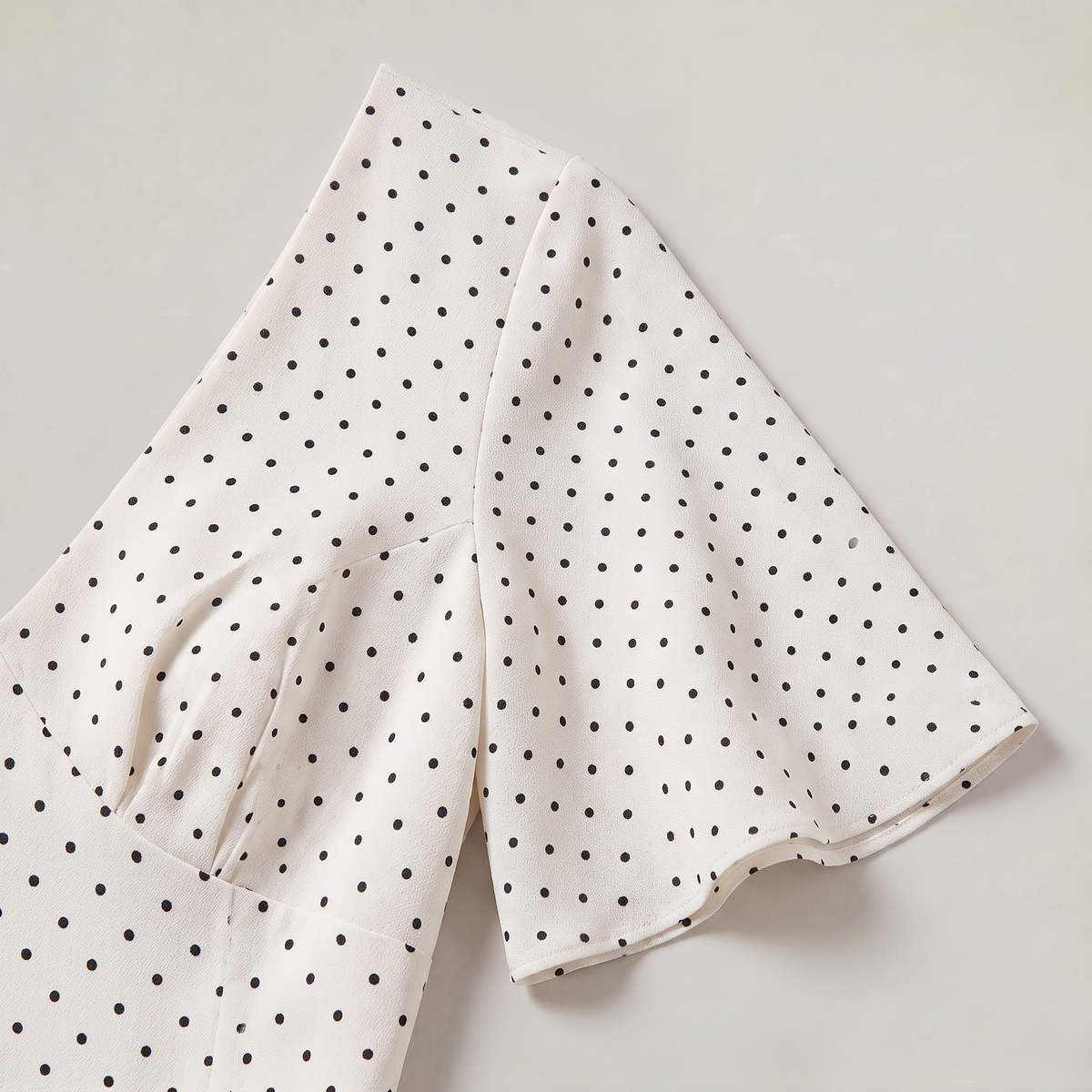 Women’s Polka Dot Wrap Front Midi Dress