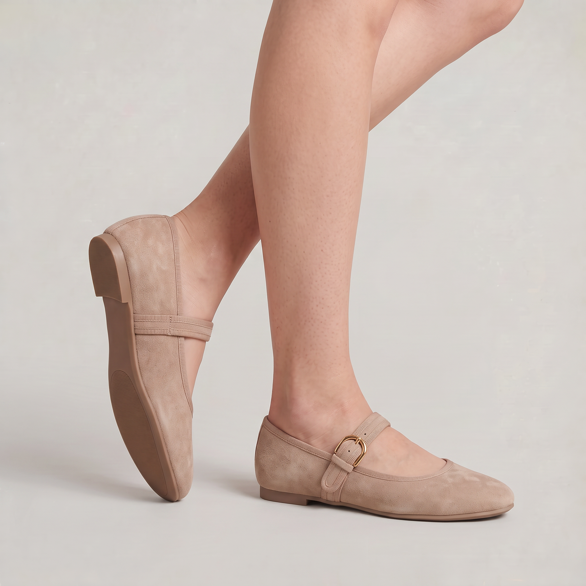 Women’s Mary Jane Flats Buckle Strap