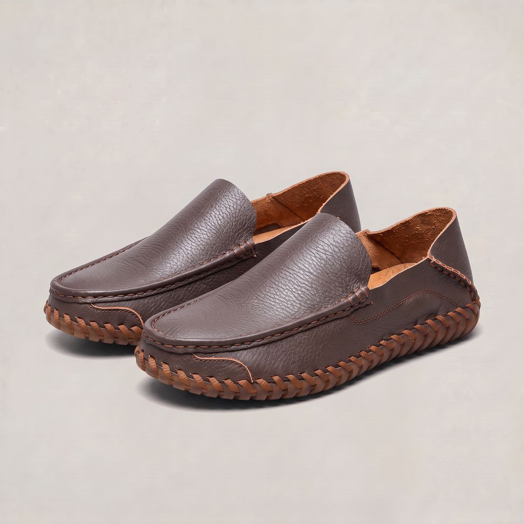 Men’s Soft Leather Slip-On Loafers