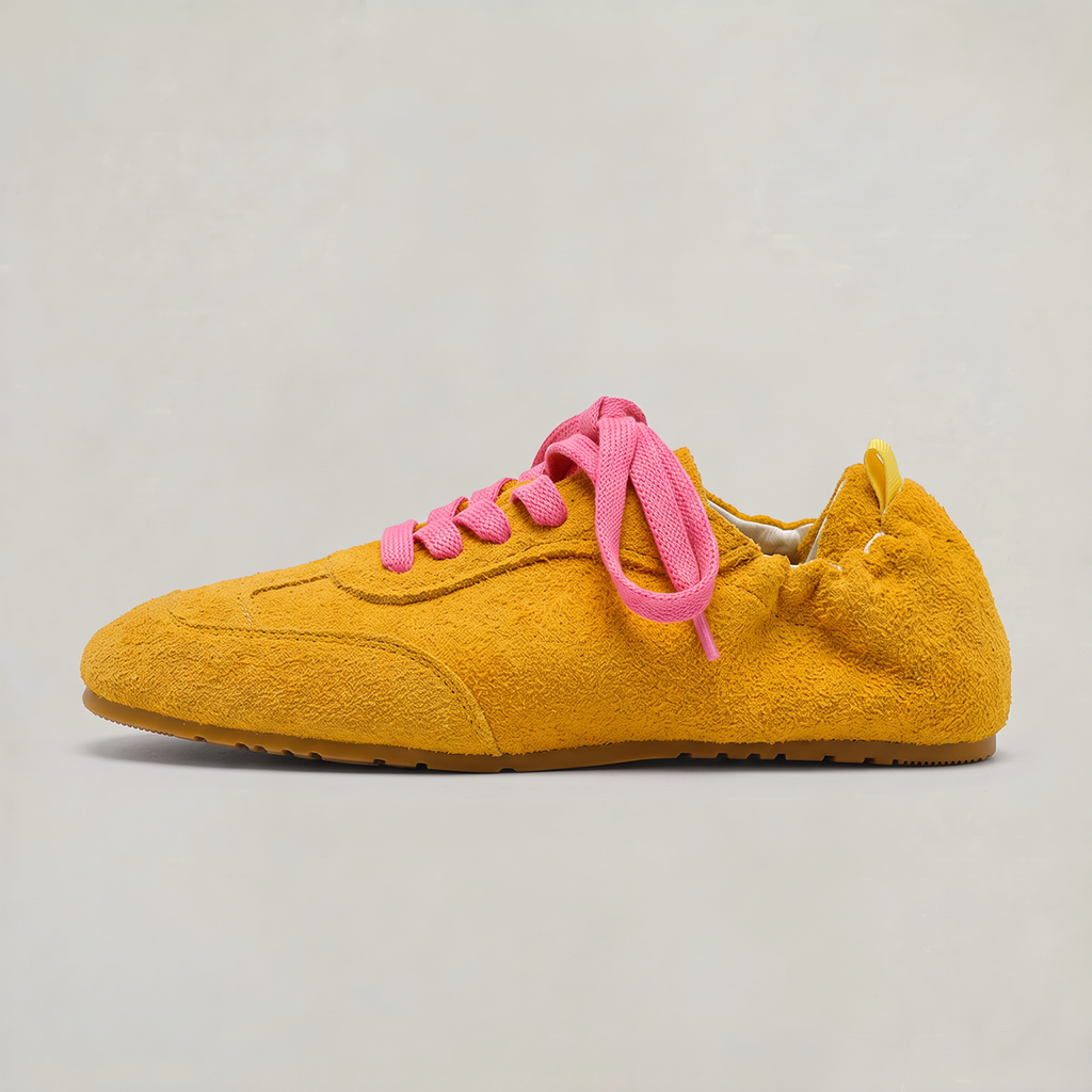 Men’s Suede-Effect Trainers Low Profile