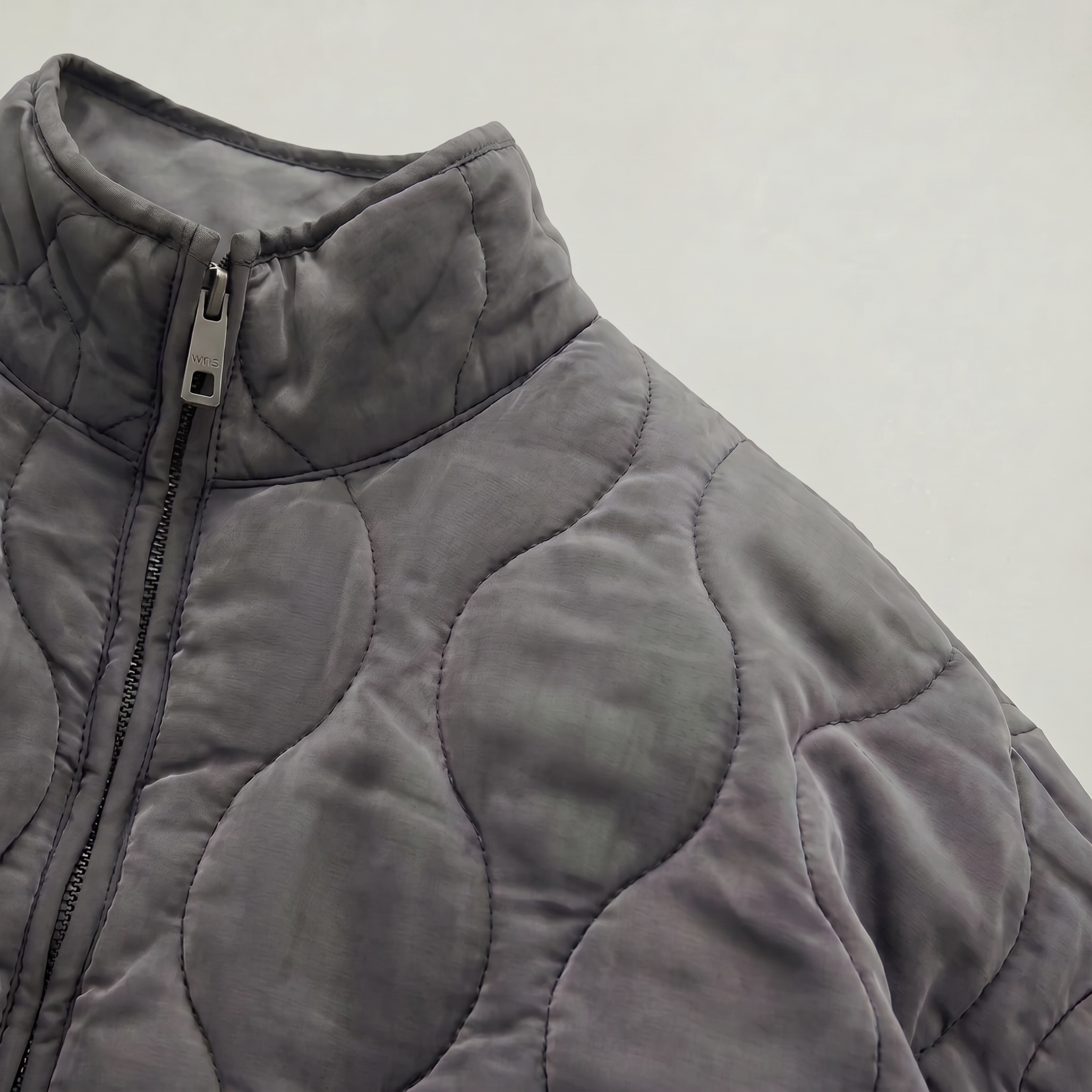 Women’s Quilted Padded Jacket - Zip Front Lightweight Coat